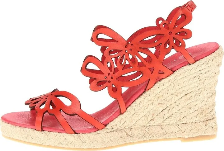 Eric Michael Jillian Women's Wedge Shoes Red : EU 37 (US Women's 6.5-7) M (B), Leather - Image 7