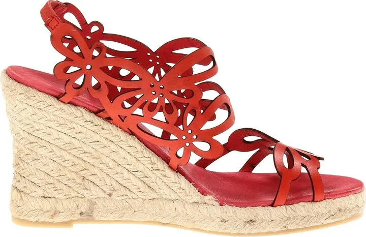 Eric Michael Jillian Women's Wedge Shoes Red : EU 37 (US Women's 6.5-7) M (B), Leather - Image 8