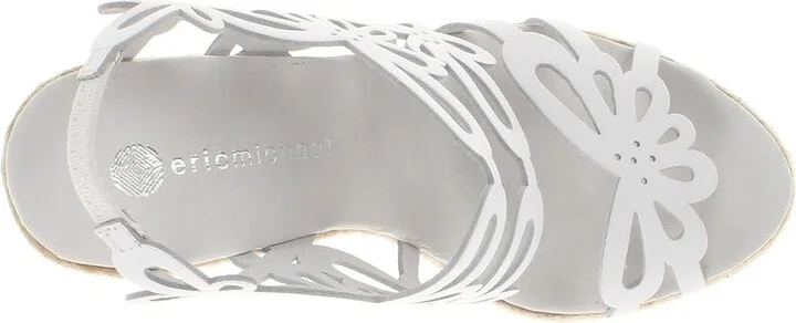Eric Michael Jillian Women's Wedge Shoes White : EU 37 (US Women's 6.5-7) M (B), Leather - Image 3