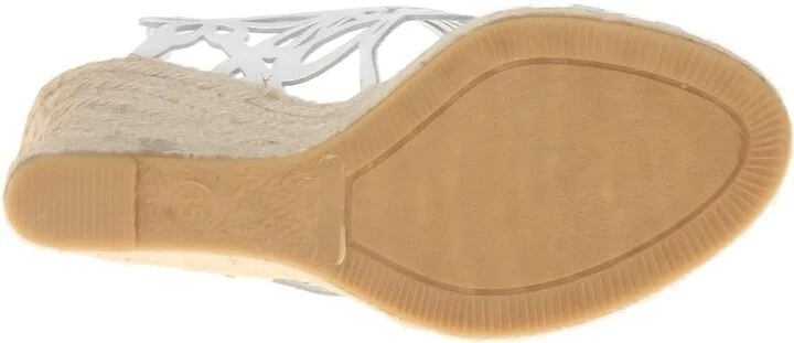 Eric Michael Jillian Women's Wedge Shoes White : EU 37 (US Women's 6.5-7) M (B), Leather - Image 4