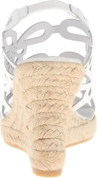 Eric Michael Jillian Women's Wedge Shoes White : EU 37 (US Women's 6.5-7) M (B), Leather - Image 5