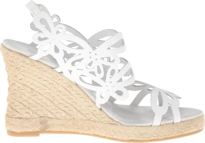 Eric Michael Jillian Women's Wedge Shoes White : EU 37 (US Women's 6.5-7) M (B), Leather - Image 8