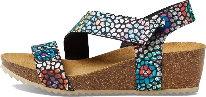 Eric Michael Jolly Women's Wedge Shoes Black Print : EU 37 (US Women's 6.5-7) M (B), Leather - Image 5