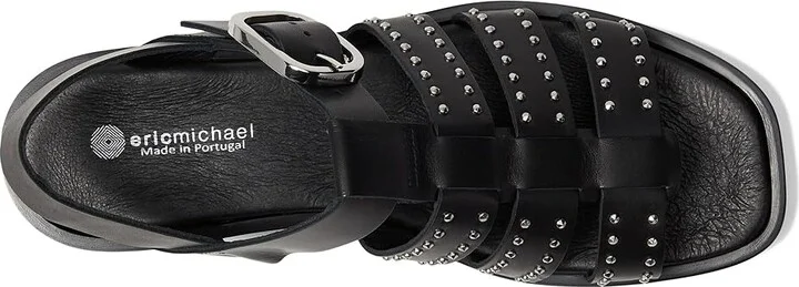 Eric Michael Julia Women's Shoes Black Studs : EU 36 (US Women's 5.5-6) M (B), Leather/Rubber - Image 2