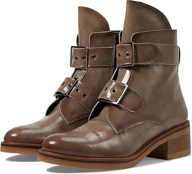 Eric Michael Justina Women's Wedge Shoes Taupe : EU 39 (US Women's 8.5-9) M (B), Leather