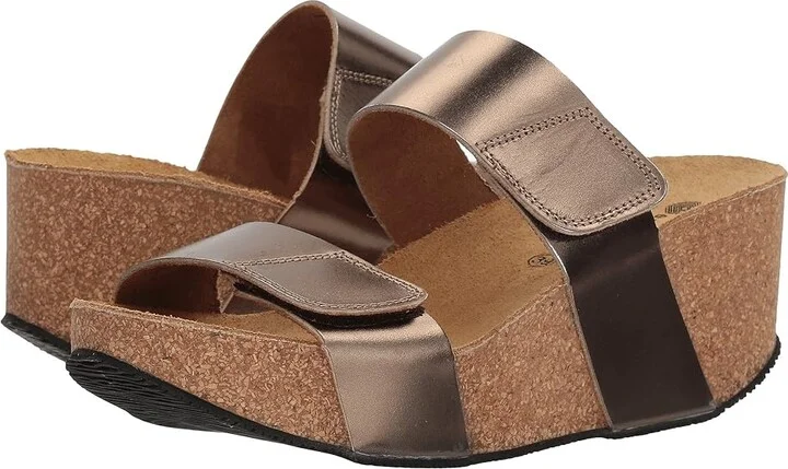 Eric Michael Lily Women's Sandals Bronze : EU 39 (US Women's 8.5-9) M (B), Leather