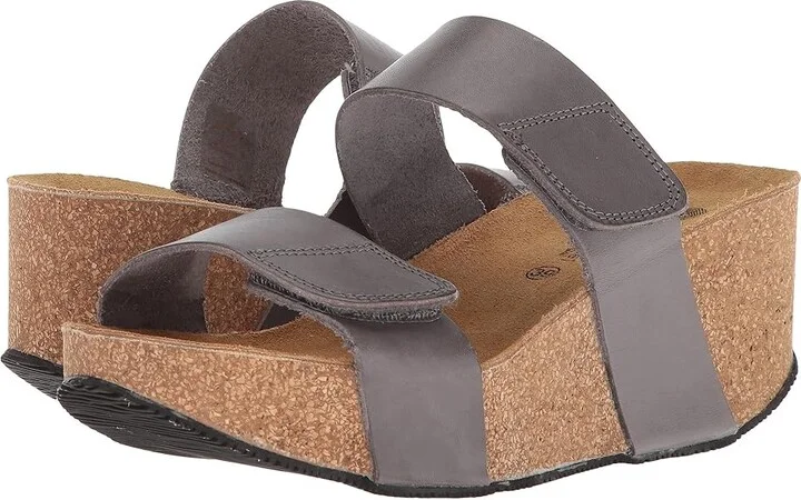 Eric Michael Lily Women's Sandals Grey : EU 38 (US Women's 7.5-8) M (B), Leather
