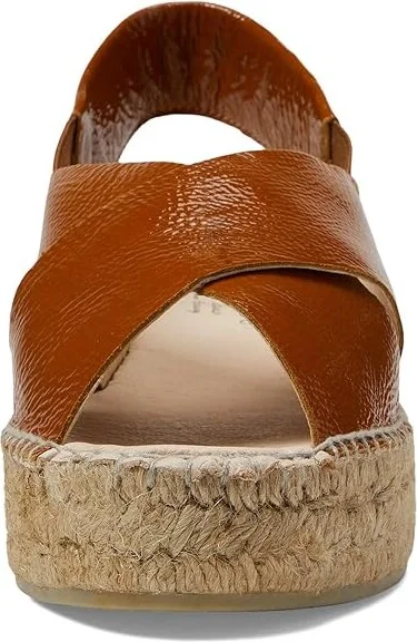 Eric Michael Lois Women's Wedge Shoes Brown : EU 37 (US Women's 6.5-7) M (B), Leather/Textile - Image 2