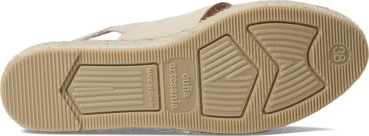 Eric Michael Lois Women's Wedge Shoes Cream : EU 39 (US Women's 8.5-9) M (B), Leather/Textile - Image 3