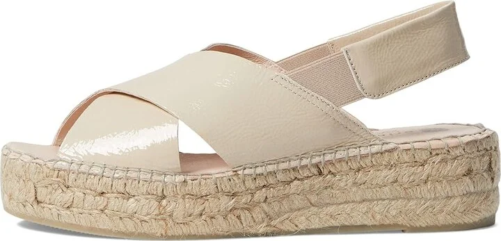 Eric Michael Lois Women's Wedge Shoes Cream : EU 39 (US Women's 8.5-9) M (B), Leather/Textile - Image 5