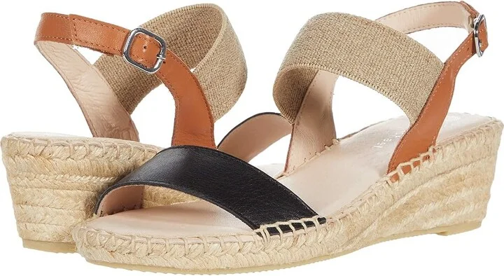 Eric Michael Lulu Women's Shoes Black/Tan : EU 36 (US Women's 5.5-6) M (B), Leather