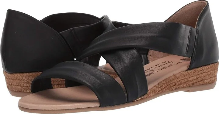 Eric Michael Netty Women's Sandals Black : EU 36 (US Women's 5.5-6) M (B), Leather