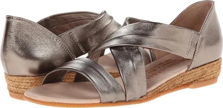 Eric Michael Netty Women's Sandals Metallic : EU 35 (US Women's 4.5-5) M (B), Leather