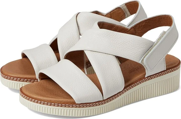 Eric Michael Oasis Women's Wedge Shoes White : EU 36 (US Women's 5.5-6) M (B), Leather