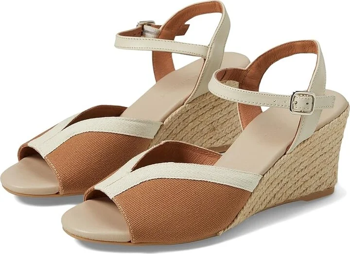 Eric Michael Penelope Women's Sandals Tan/Ivory : EU 41 (US Women's 10-11) M (B), Leather