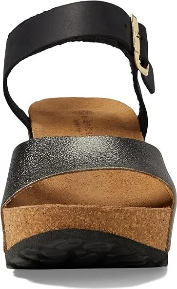 Eric Michael Rosalie Women's Sandals Black/Pewter : EU 42 (US Women's 11-12) M (B), Leather - Image 2