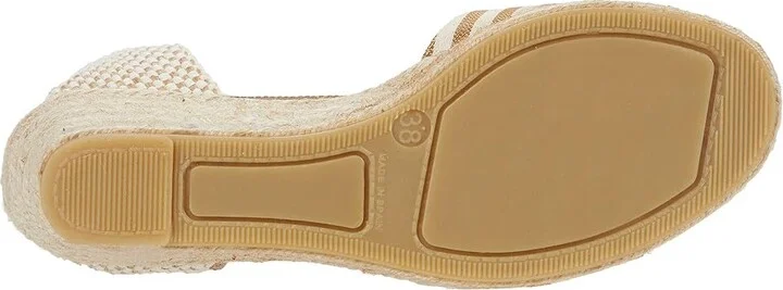 Eric Michael Sara Women's Shoes Taupe Stripe : EU 37 (US Women's 6.5-7) M (B), Canvas - Image 3