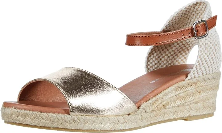 Eric Michael Trieste Women's Shoes Gold : EU 40 (US Women's 9.5-10) M (B), Textile/Leather - Image 2