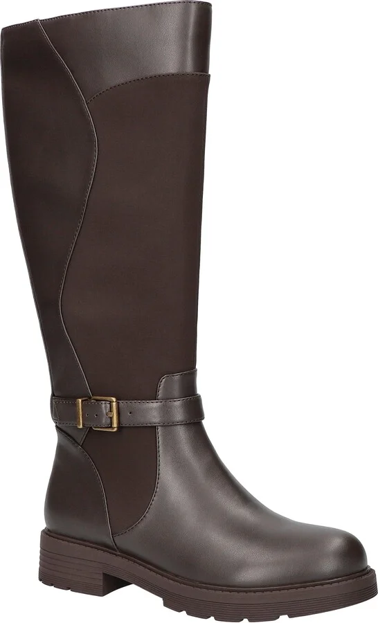 Erica Mixed Media Equestrian Boot