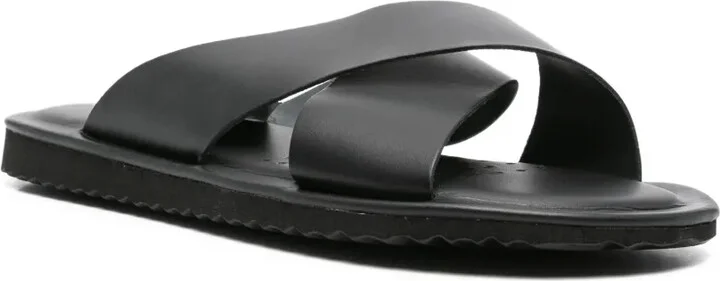 Erice cross-strap leather sandals - Image 2