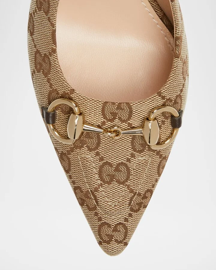 Erin GG Canvas Bit Slingback Pumps - Image 2