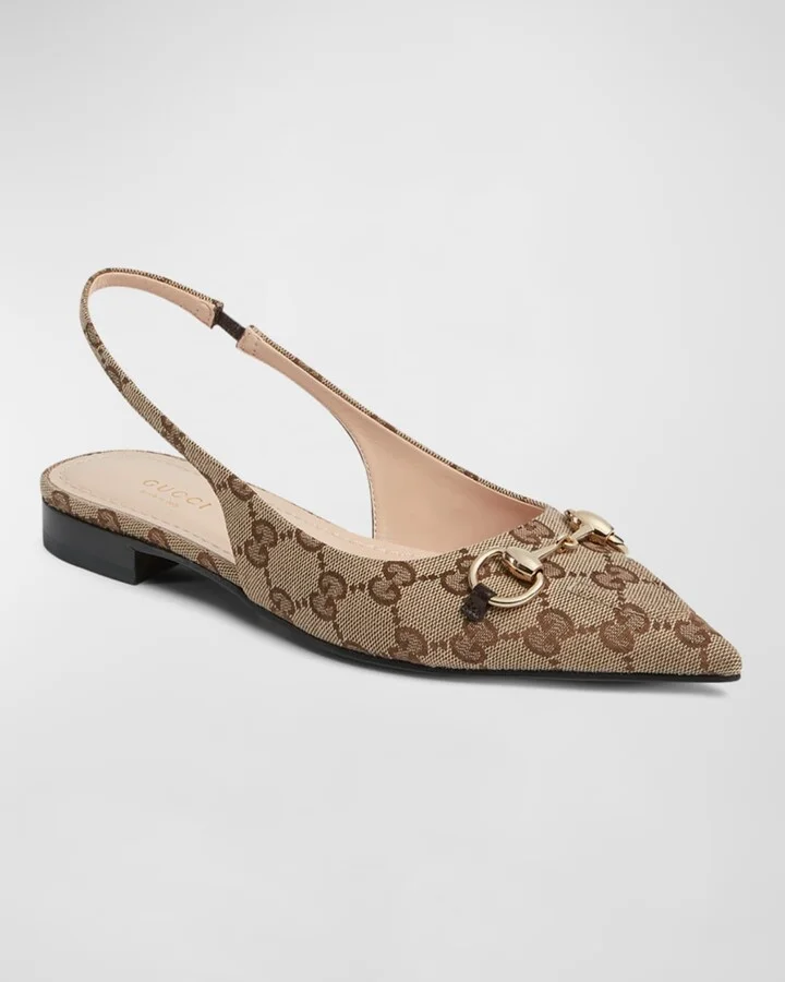 Erin GG Monogram Bit Slingback Flats - Image 2