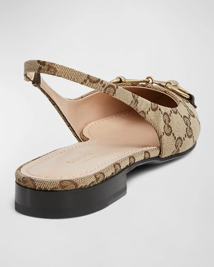 Erin GG Monogram Bit Slingback Flats - Image 3