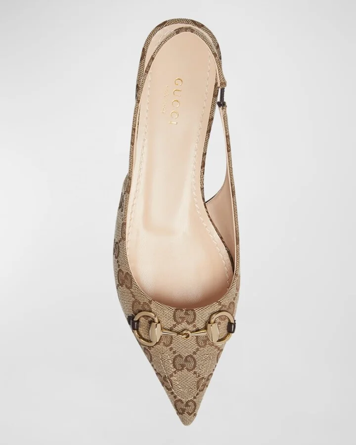Erin GG Monogram Bit Slingback Flats - Image 4