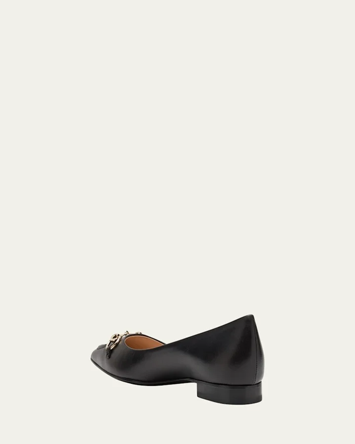 Erin Leather Horsebit Ballerina Flats - Image 11