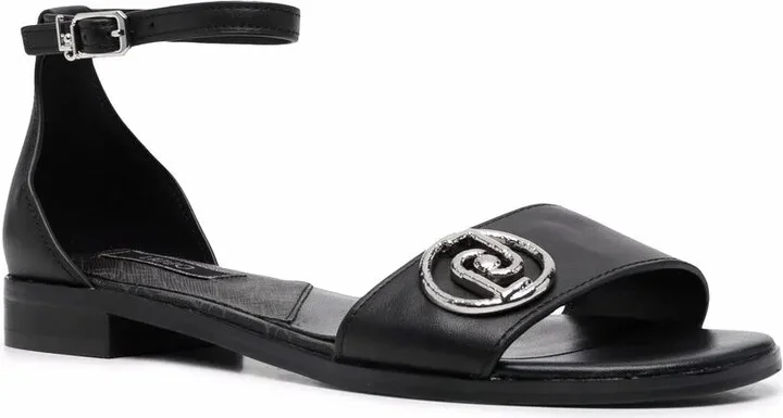 Erin logo-plaque sandals - Image 2