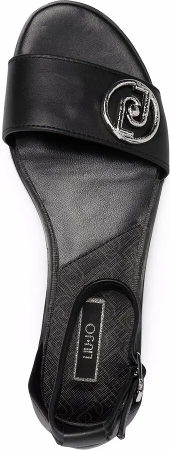 Erin logo-plaque sandals - Image 4