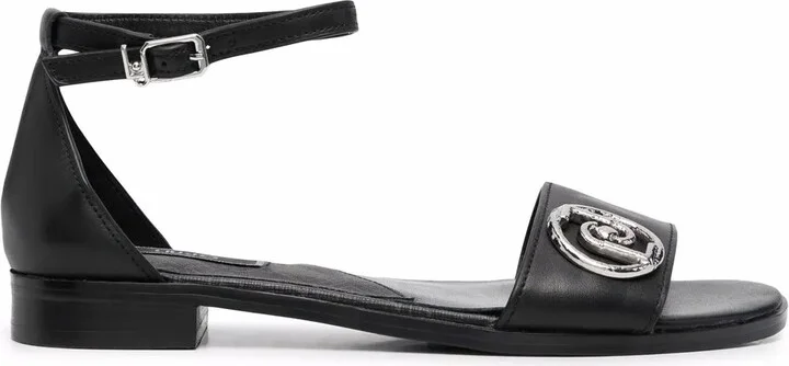 Erin logo-plaque sandals