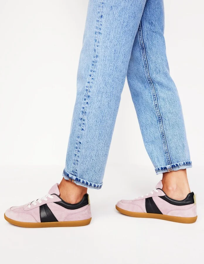 Erin Retro Tennis Trainers, Denim - Image 10
