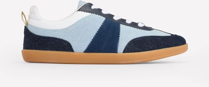Erin Retro Tennis Trainers, Denim