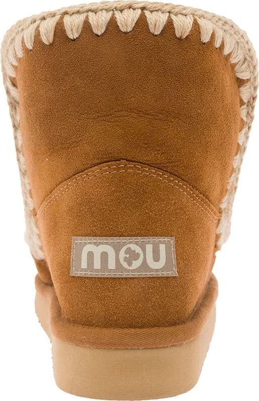 'Erkimo' Brown Boots With Rear Logo Application In Suede Woman - Image 4