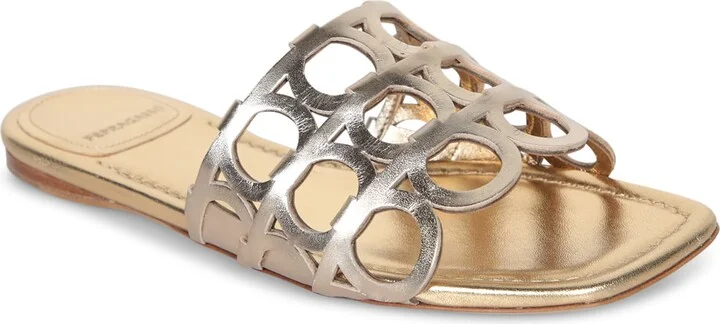 Erne Gancini Gold Sandals - Image 2