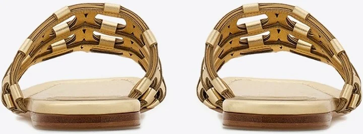 Erne Gancini Leather Slides - Image 2