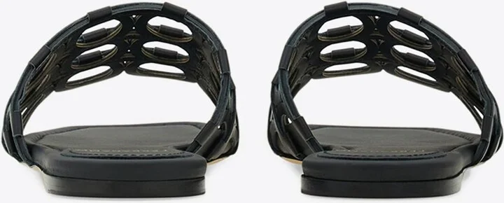 Erne Gancini Leather Slides - Image 2