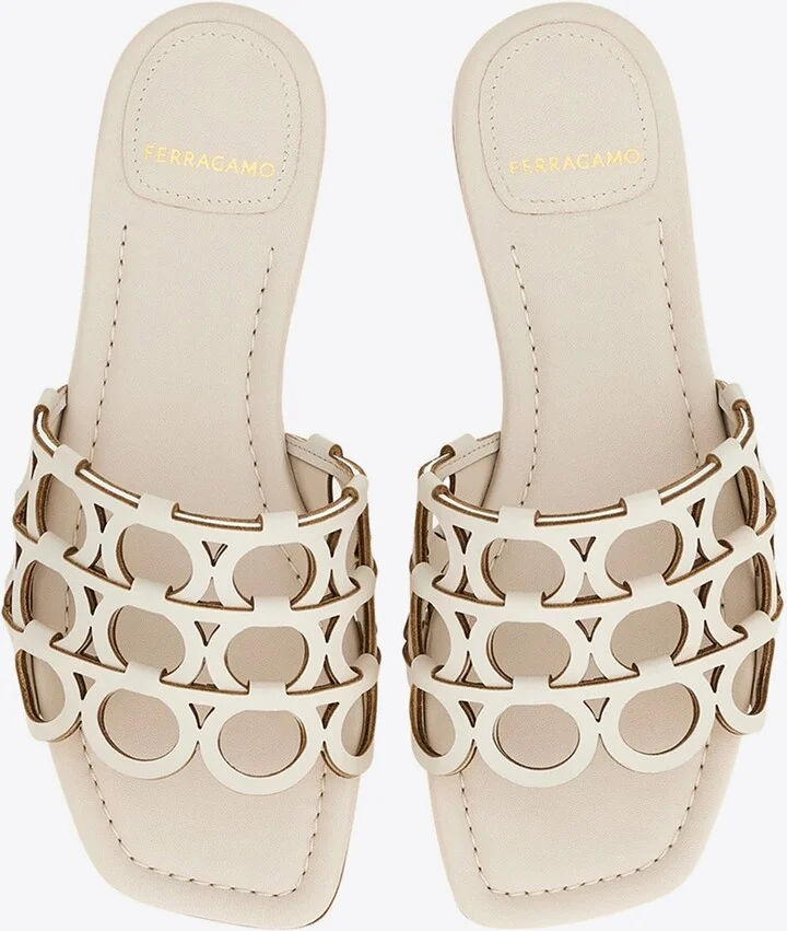 Erne Gancini Leather Slides - Image 3