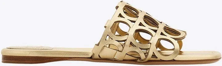 Erne Gancini Leather Slides