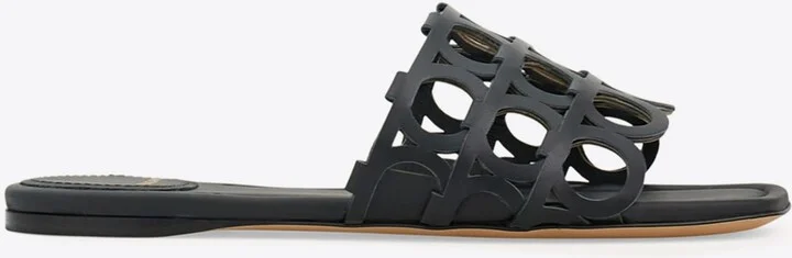 Erne Gancini Leather Slides