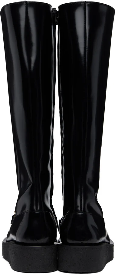 Ernest W. Baker Black Chain Creeper Boots - Image 2