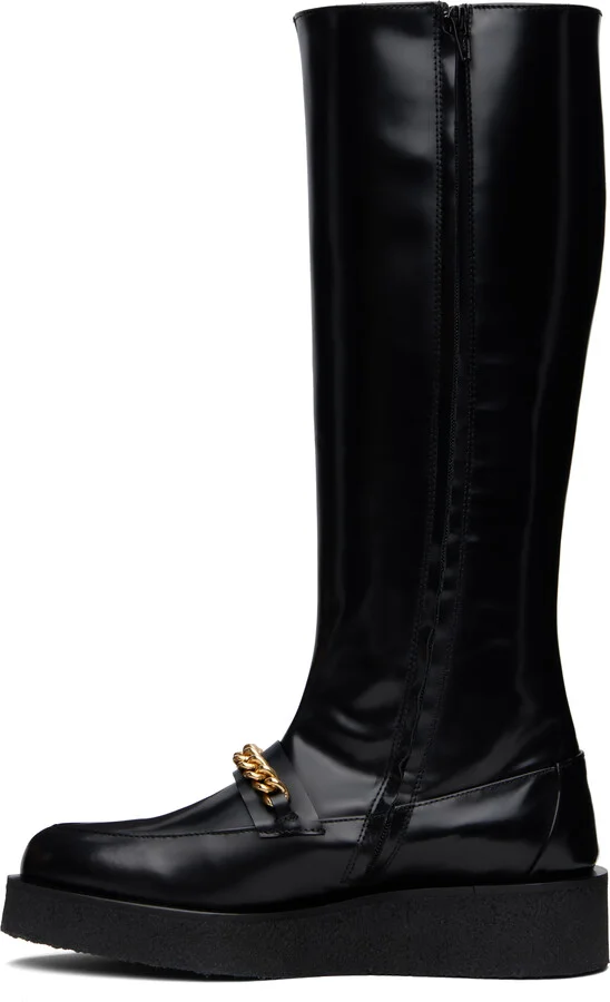 Ernest W. Baker Black Chain Creeper Boots - Image 3