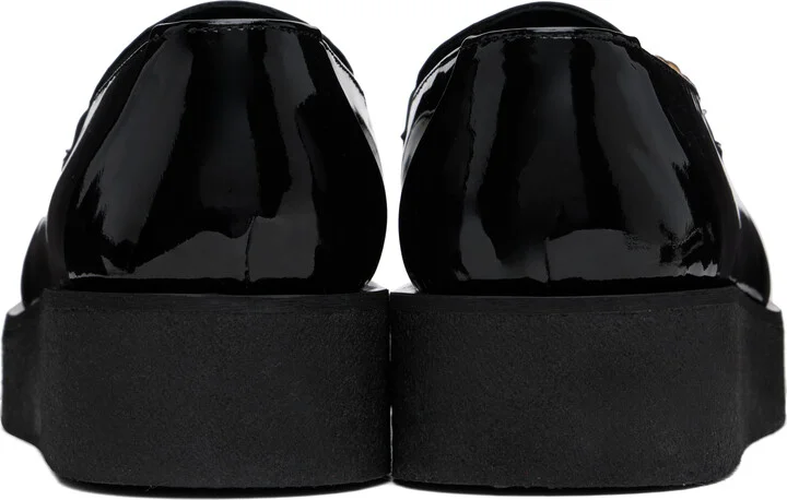 Ernest W. Baker Black Chain Creeper Loafers - Image 2