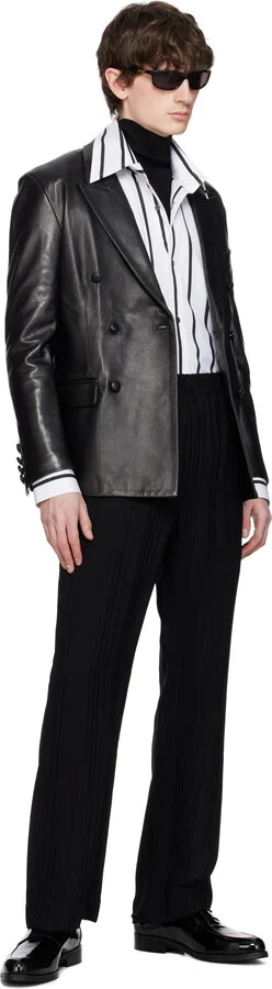 Ernest W. Baker Black Leather Loafers - Image 5