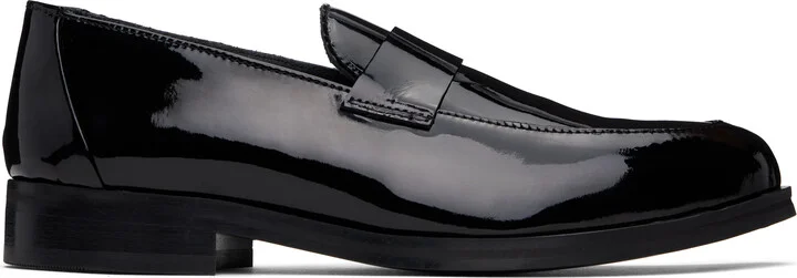 Ernest W. Baker Black Leather Loafers