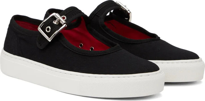 Ernest W. Baker Black Mary Jane Sneakers - Image 4