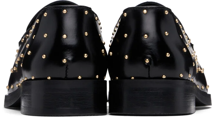 Ernest W. Baker Black Studded Leather Loafers - Image 2