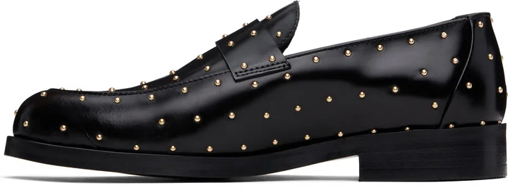 Ernest W. Baker Black Studded Leather Loafers - Image 3