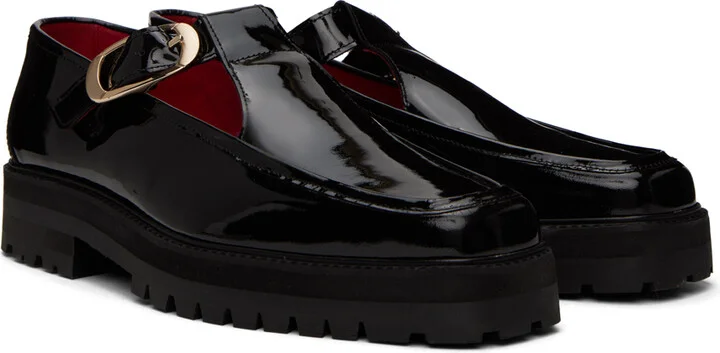 Ernest W. Baker Black T-Bar Monkstraps - Image 4